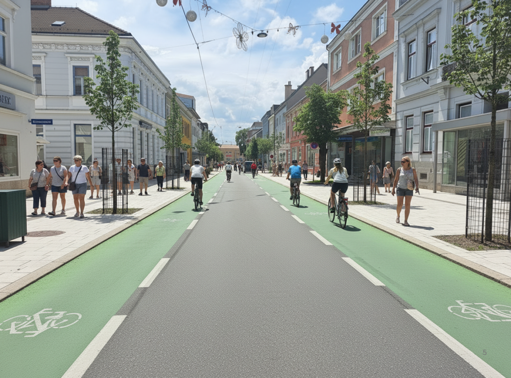 Radverkehr im Ortszentrum